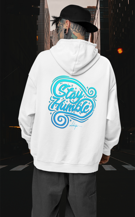 STAY HUMBLE Streetwear Backprint - Sweat à capuche adulte Slammer Bio Oversized Unisexe SH