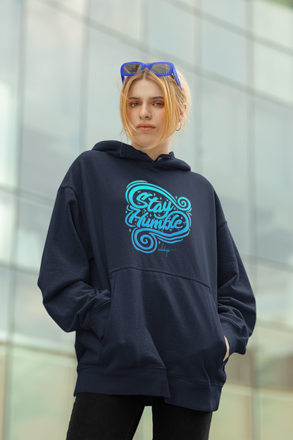 STAY HUMBL Streetwear Impression avant - Sweat à capuche Unisexe Bio Oversize Slammer Adulte SH