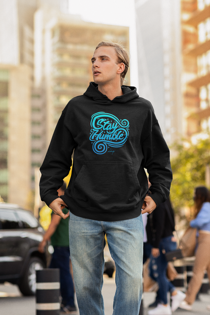 STAY HUMBL Streetwear Impression avant - Sweat à capuche Unisexe Bio Oversize Slammer Adulte SH