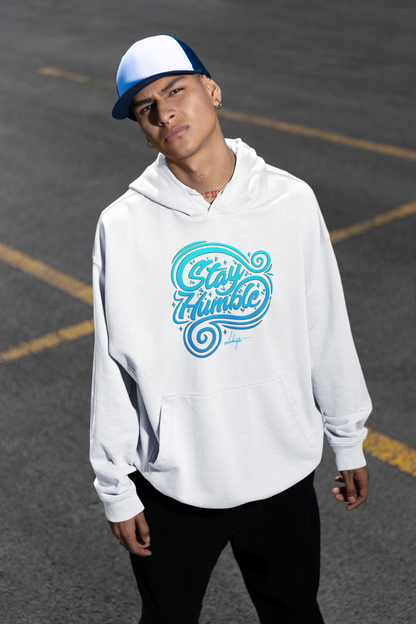 STAY HUMBL Streetwear Impression avant - Sweat à capuche Unisexe Bio Oversize Slammer Adulte SH