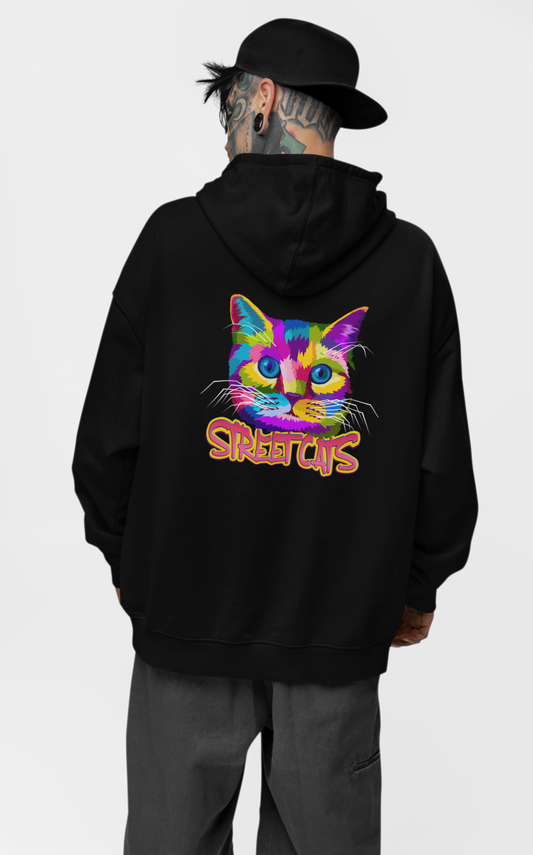 STREETCATS Streetwear Backprint - Slammer Bio Oversized Unisexe Hoodie Adulte SH