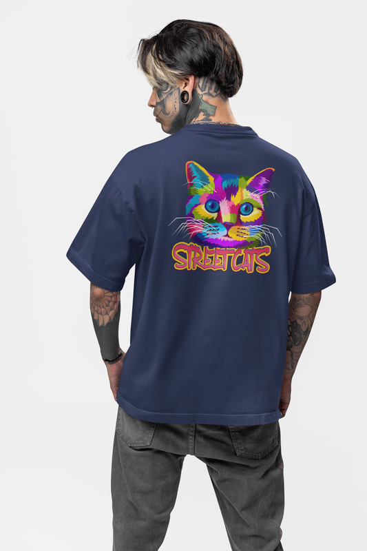 STREETCATS Streetwear Backprint - T-Shirt Oversize unisexe Freestyler Bio Adulte SH