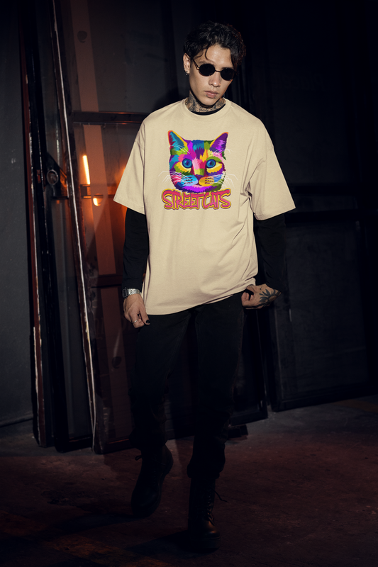 STREETCATS Streetwear Frontprint - T-shirt unisexe oversize bio Freestyler Adulte