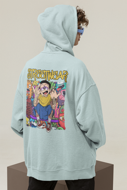 STREETWEAR FY Streetwear Backprint - Slammer Organic Oversized Unisex Hoodie Adult SH