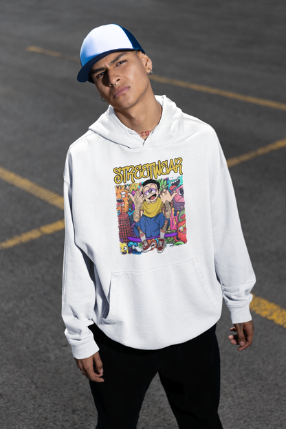 STREETWEAR FY Streetwear Frontprint - Slammer Organic Oversized Unisex Hoodie Adults SH