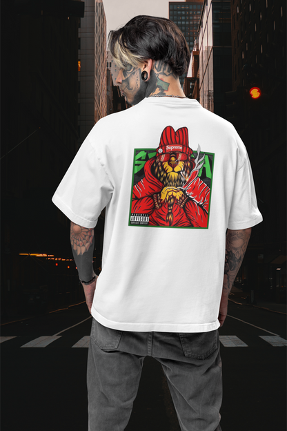 SUPREME Streetwear Backprint - Freestyler Organic Oversized Unisex T-Shirt Adults SH
