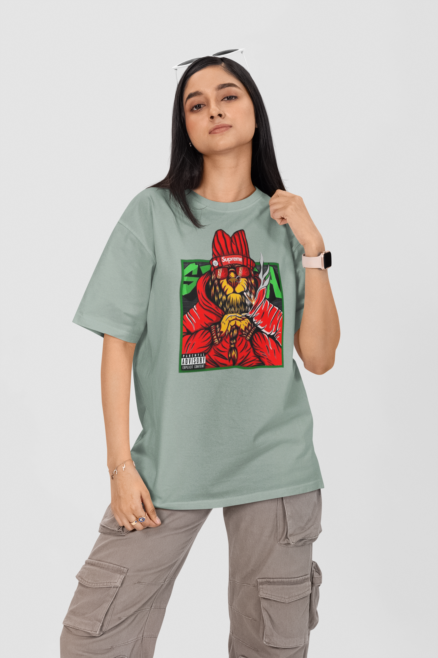 SUPREME Streetwear Frontprint - Freestyler Organic Oversized Unisex T-Shirt Adult SH