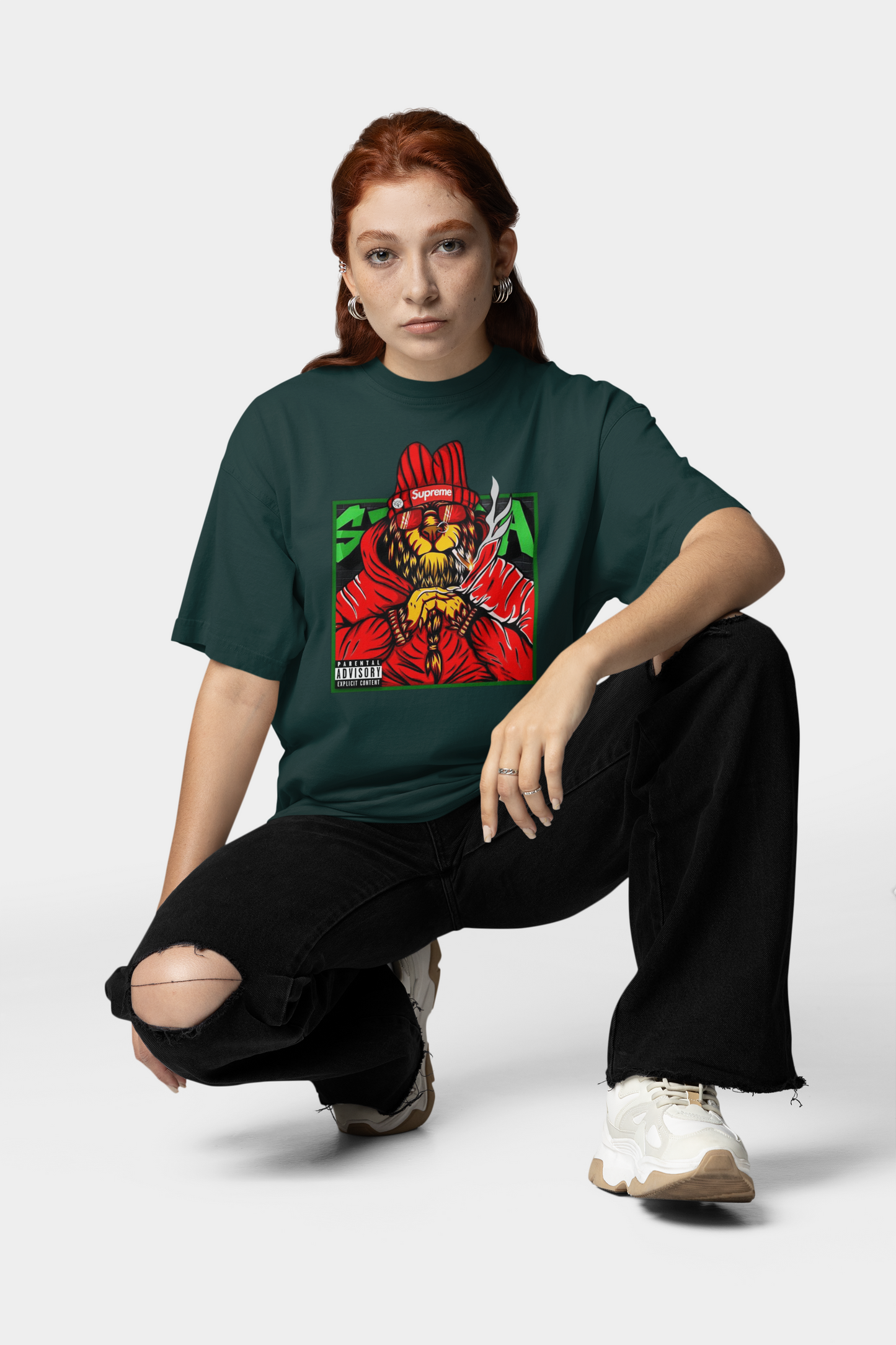 SUPREME Streetwear Frontprint - Freestyler Organic Oversized Unisex T-Shirt Adult SH