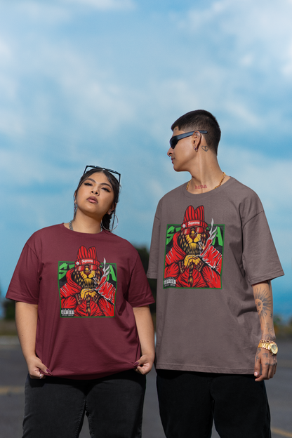 SUPREME Streetwear Frontprint - Freestyler Organic Oversized Unisex T-Shirt Adult SH