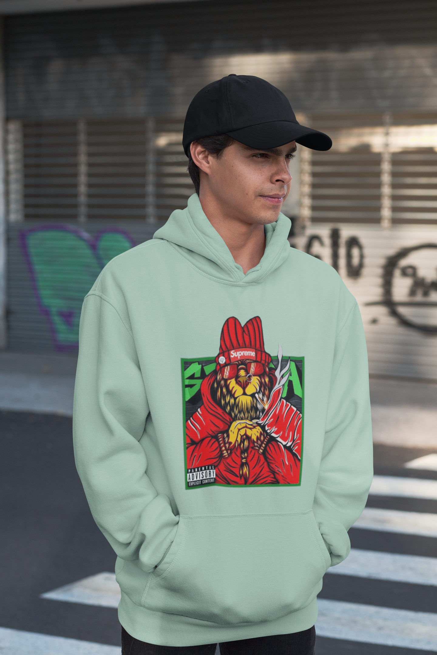 Supreme Streetwear Frontside - Slammer Bio Hoodie Oversize Unisexe Adulte SH