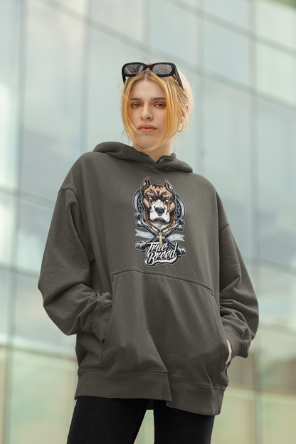 TRUE BREED NO TRUST Streetwear Recto - Slammer Bio Oversized Unisex Hoodie Adulte SH