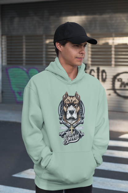 TRUE BREED NO TRUST Streetwear Recto - Slammer Bio Oversized Unisex Hoodie Adulte SH