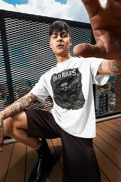 WHITE NOISE OLD RULES I Kryot Streetwear - Creator Unisex Organic T-Shirt Adult SH