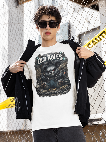 WHITE NOISE OLD RULES I Kryot Streetwear - Creator Unisex Organic T-Shirt Adult SH