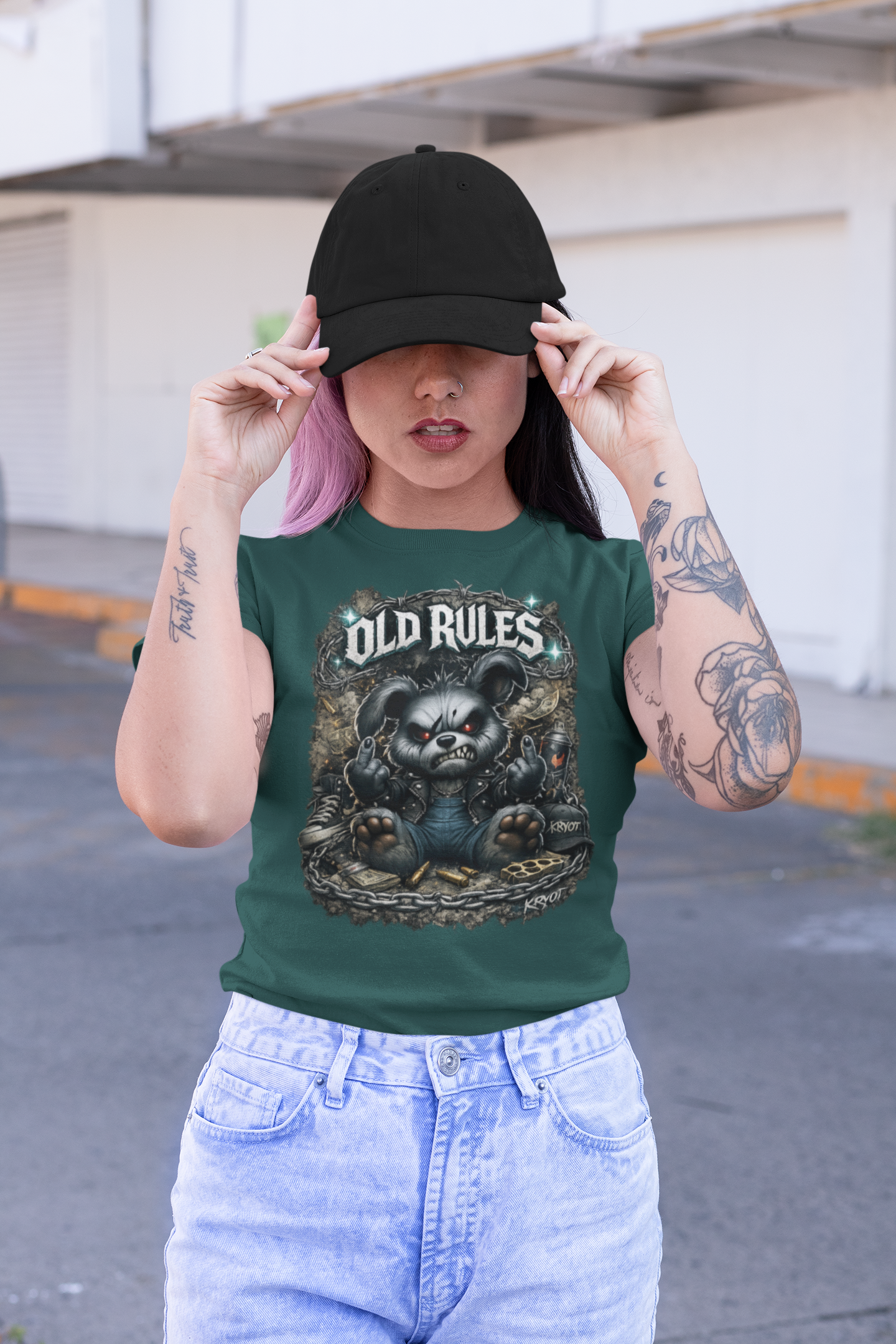 WHITE NOISE OLD RULES I Kryot Streetwear - Creator Unisex Organic T-Shirt Adult SH