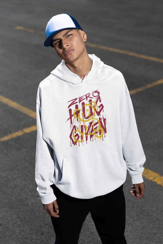 ZERO HUG GIVEN Streetwear Frontside - Slammer Bio Oversized Unisex Adult Hoodie SH